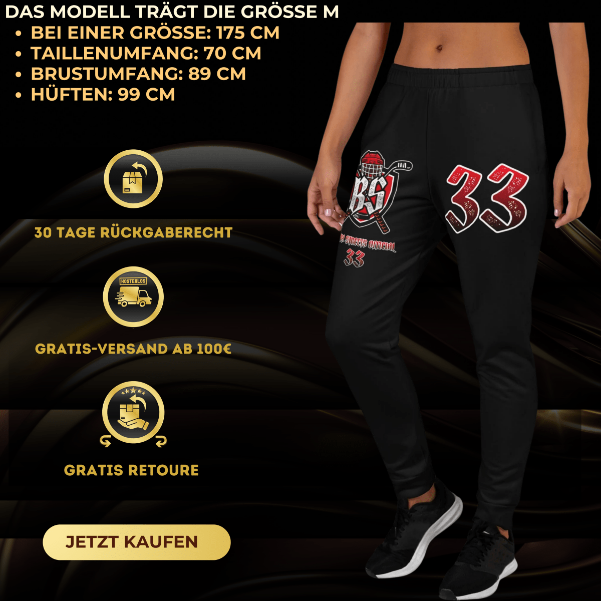 Bloody Streets Hockey Damen Joggers - BLOODY-STREETS.DE Streetwear Herren und Damen Hoodies, T-Shirts, Pullis