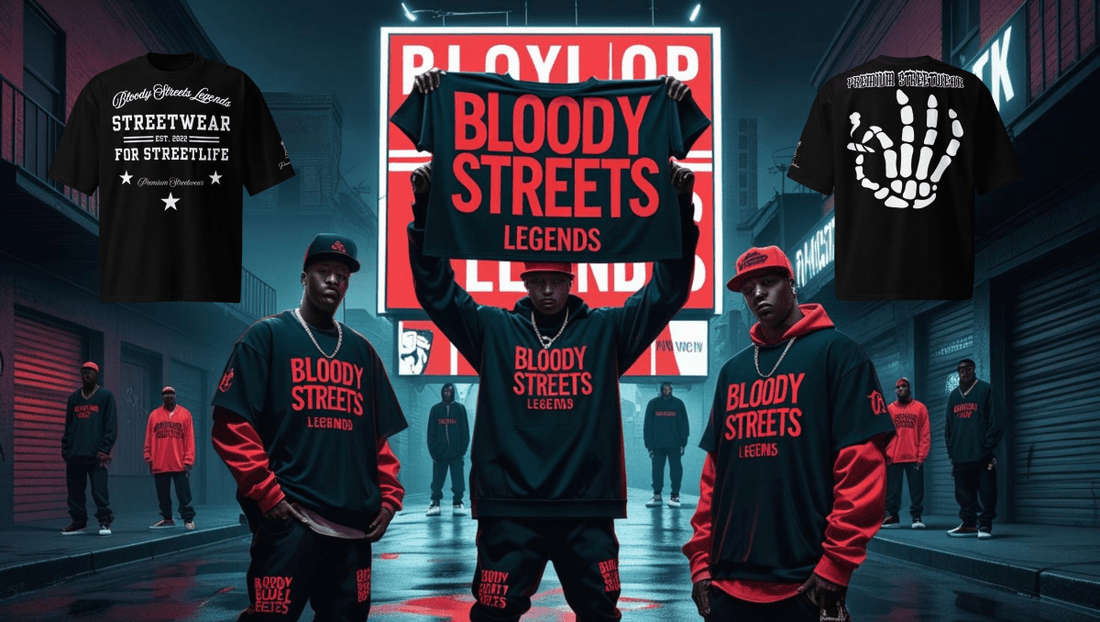 🔥"Bloody Streets Legends" – Streetwear T-Shirt