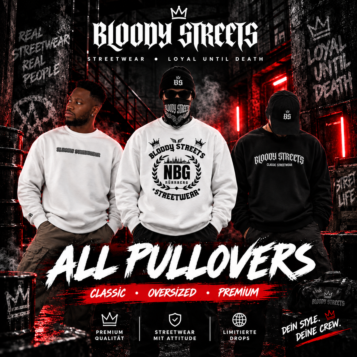 All Pullovers - BLOODY-STREETS.DE