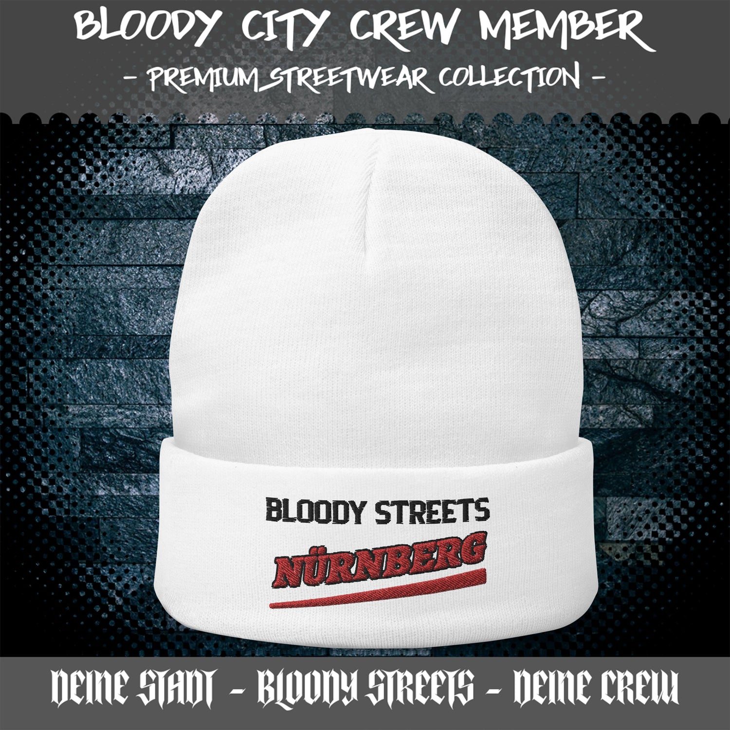 BLOODY STREETS CITY CREW MEMBER PREMIUM BEANIES