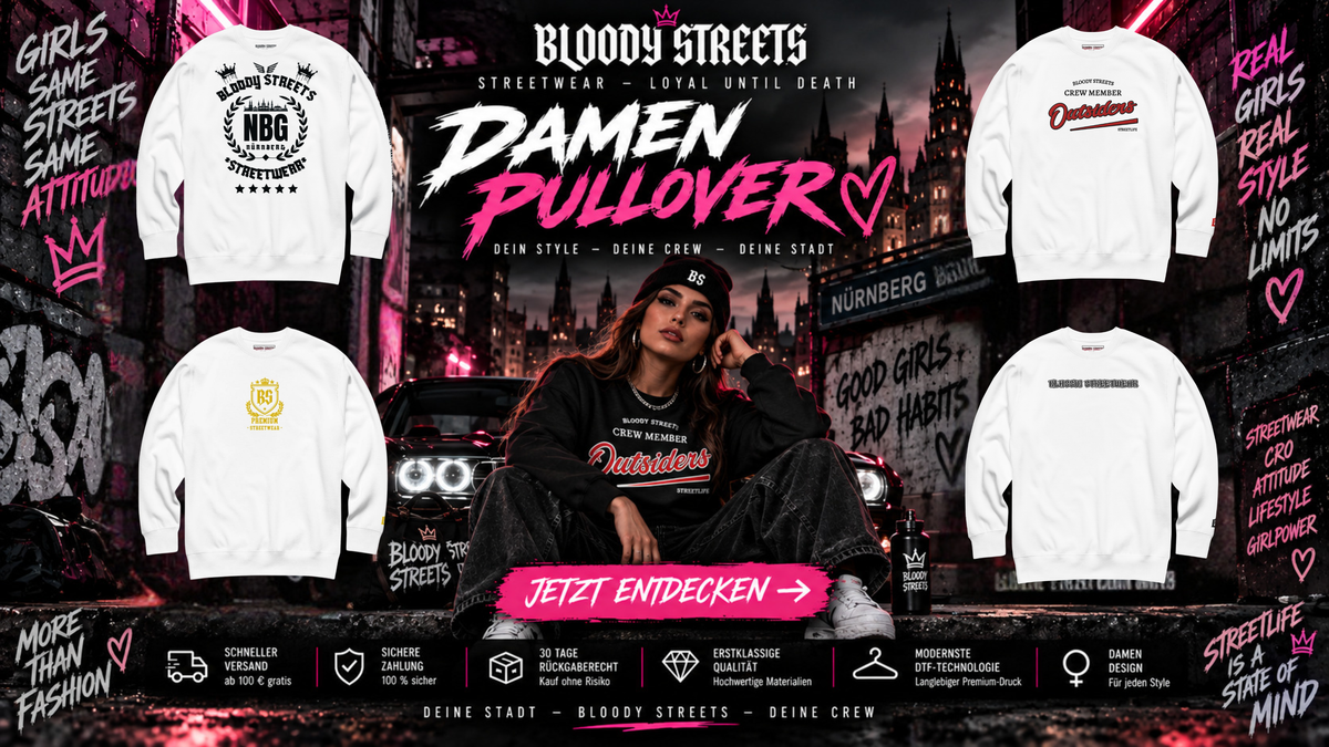 Streetwear Damen Pullover - Trendige Styles und Vielfalt entdecken