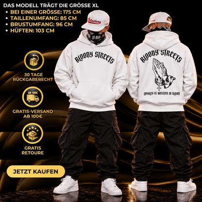 Oversize Hoodie Ohne Kordel BS333