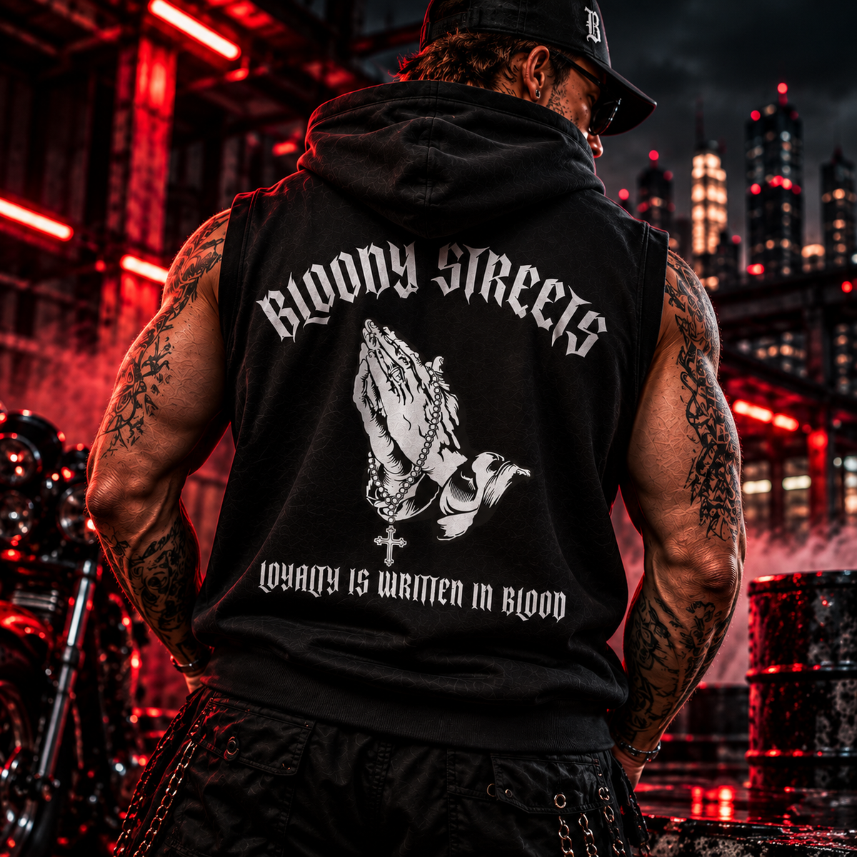 Hoodie ohne Ärmel BS333