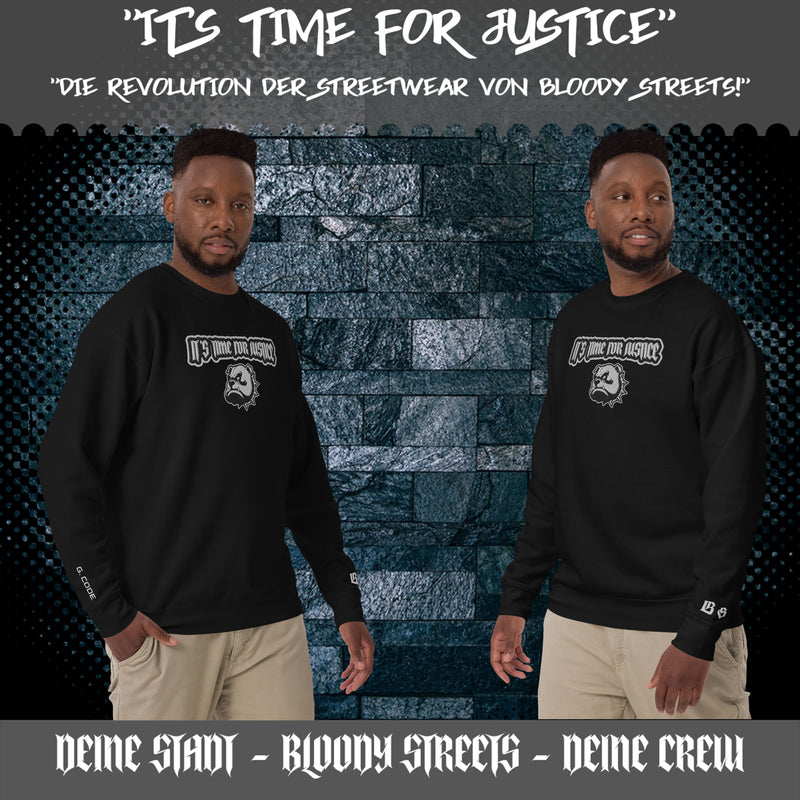Streetwear Pullover - IT'S TIME FOR JUSTICE