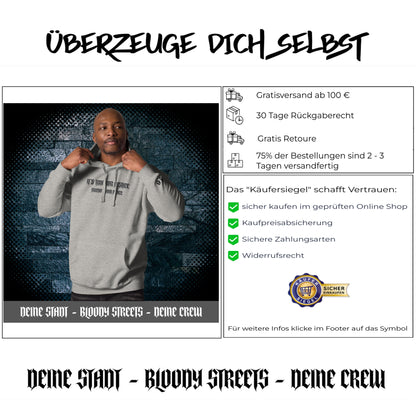 Streetwear Hoodie - IT'S TIME FOR JUSTICE - Stickerei Schrift