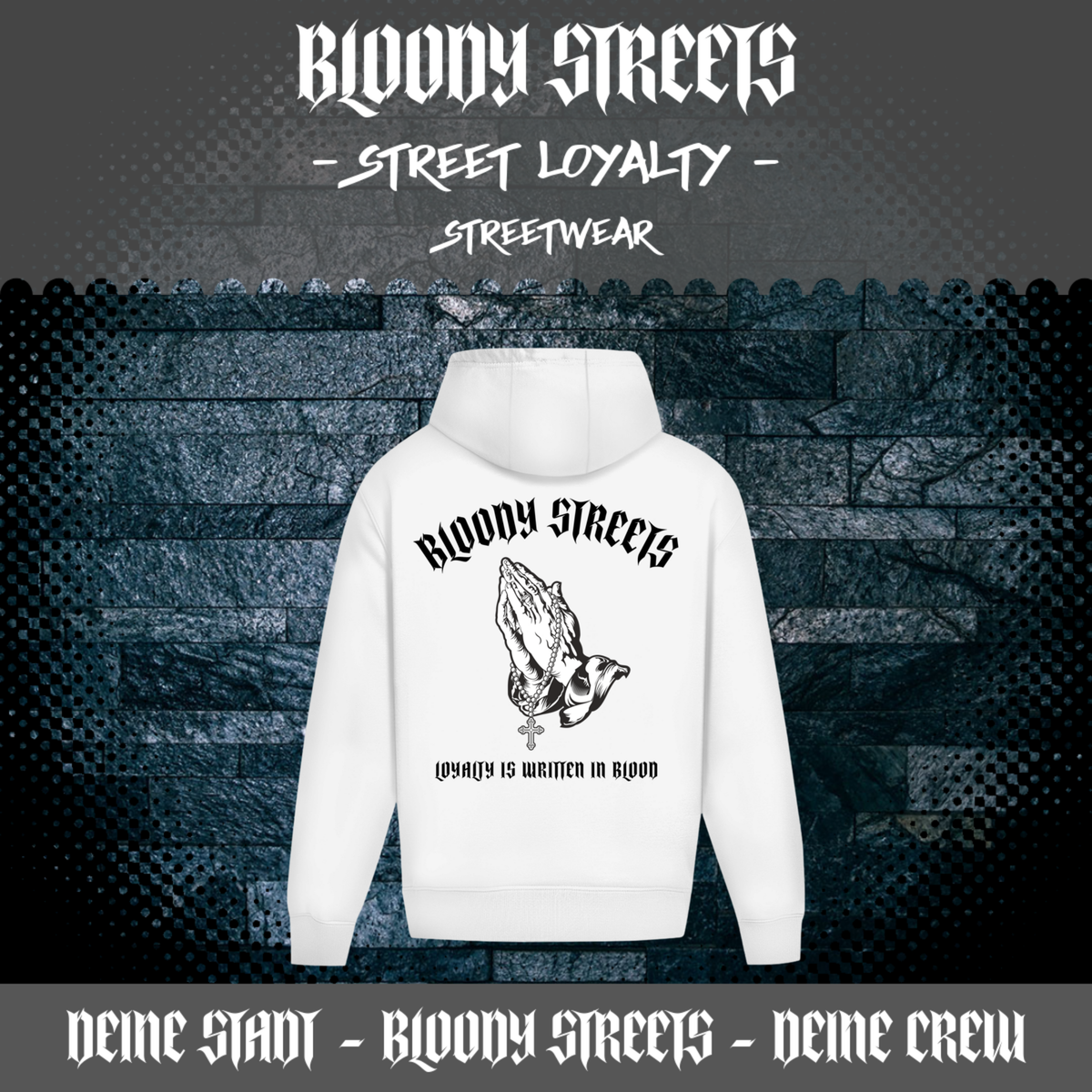 Oversize Hoodie Ohne Kordel BS333