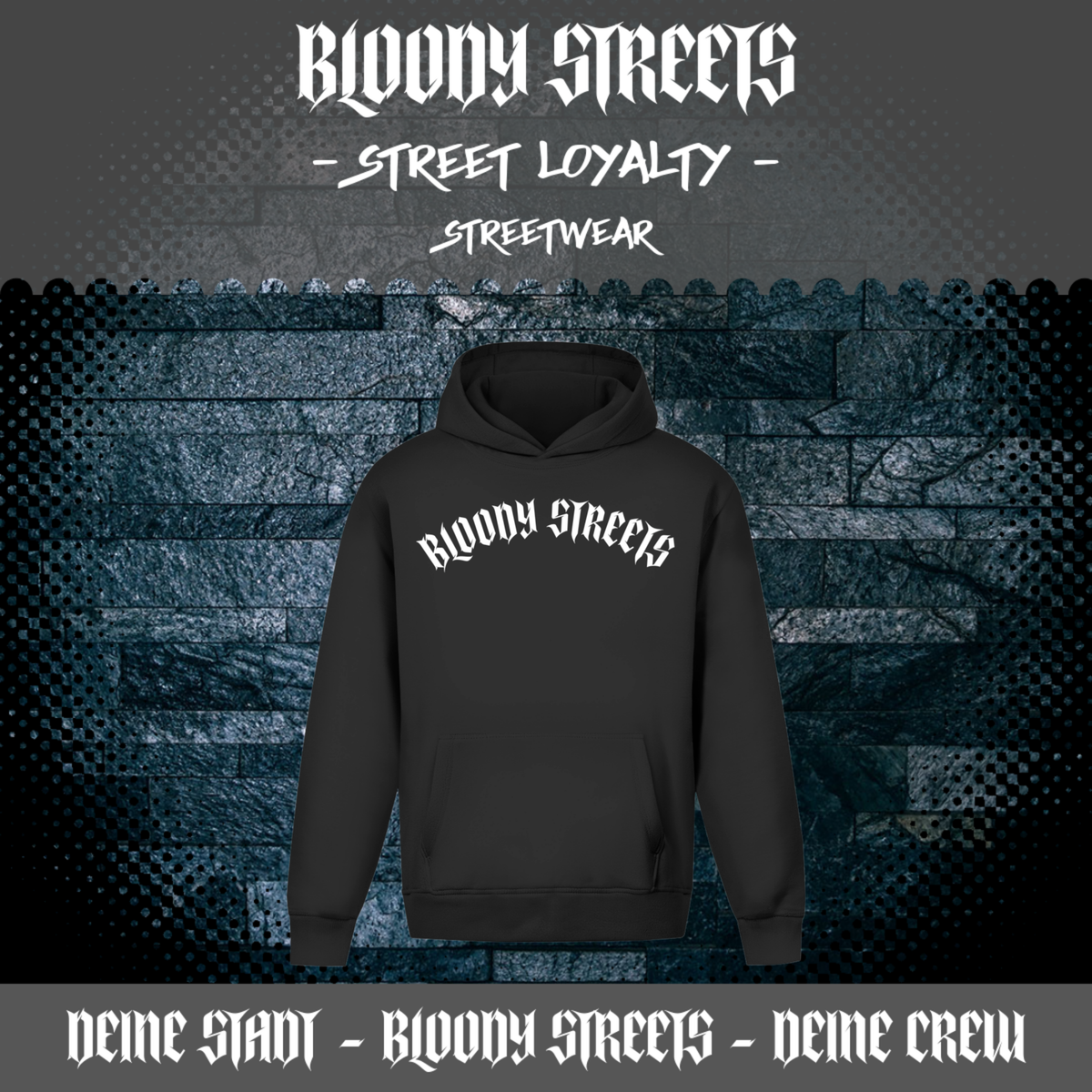 Oversize Hoodie Ohne Kordel BS333