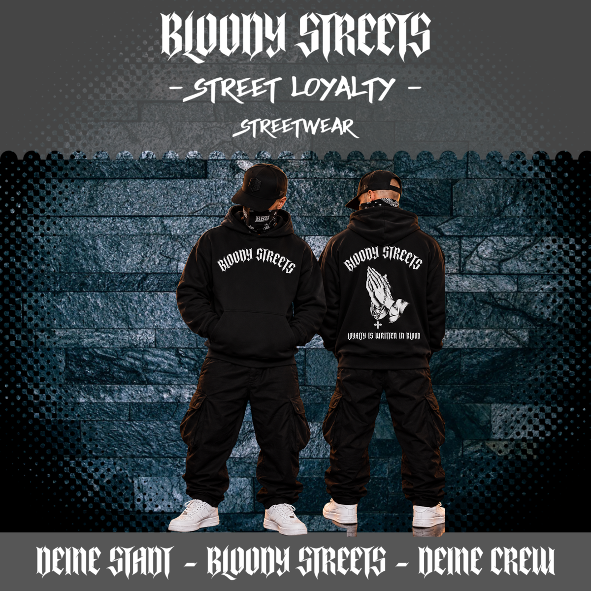 Oversize Hoodie Ohne Kordel BS333