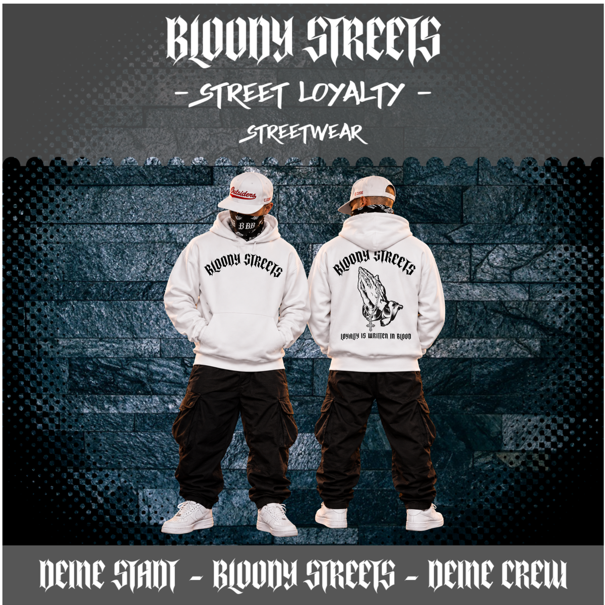 Oversize Hoodie Ohne Kordel BS333