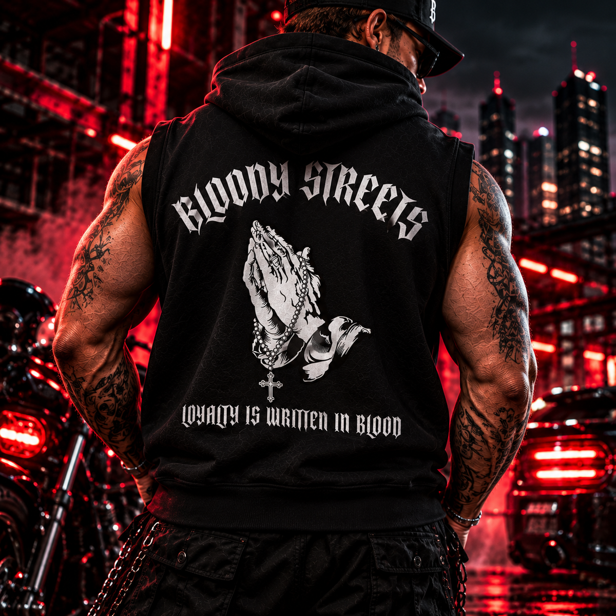 Hoodie ohne Ärmel BS333