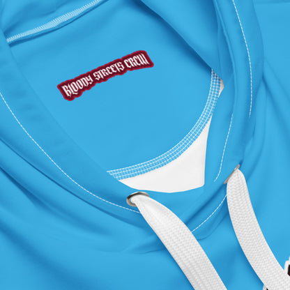 BLOODY STREETS Crew Member Streetwear Hoodie Blue - BLOODY-STREETS.DE Streetwear Herren und Damen Hoodies, T-Shirts, Pullis