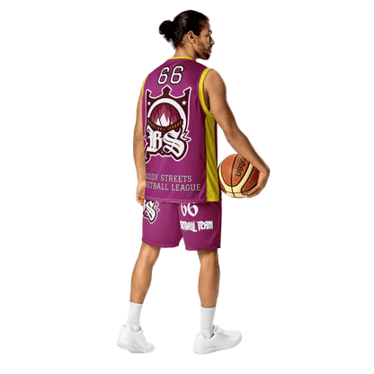 Basketball Trikot Spar - Set Purple - BLOODY - STREETS.DE Streetwear Herren und Damen Hoodies, T-Shirts, Pullis