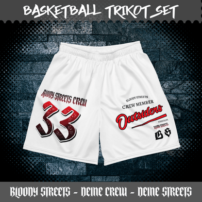 Basketball Trikot Spar - Set White - BLOODY - STREETS.DE Streetwear Herren und Damen Hoodies, T-Shirts, Pullis