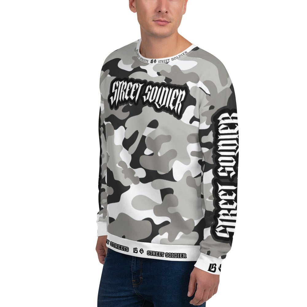 Bloody Camouflage Bull Dog Street Soldier Pullover - BLOODY - STREETS.DE Streetwear Herren und Damen Hoodies, T - Shirts, Pullis