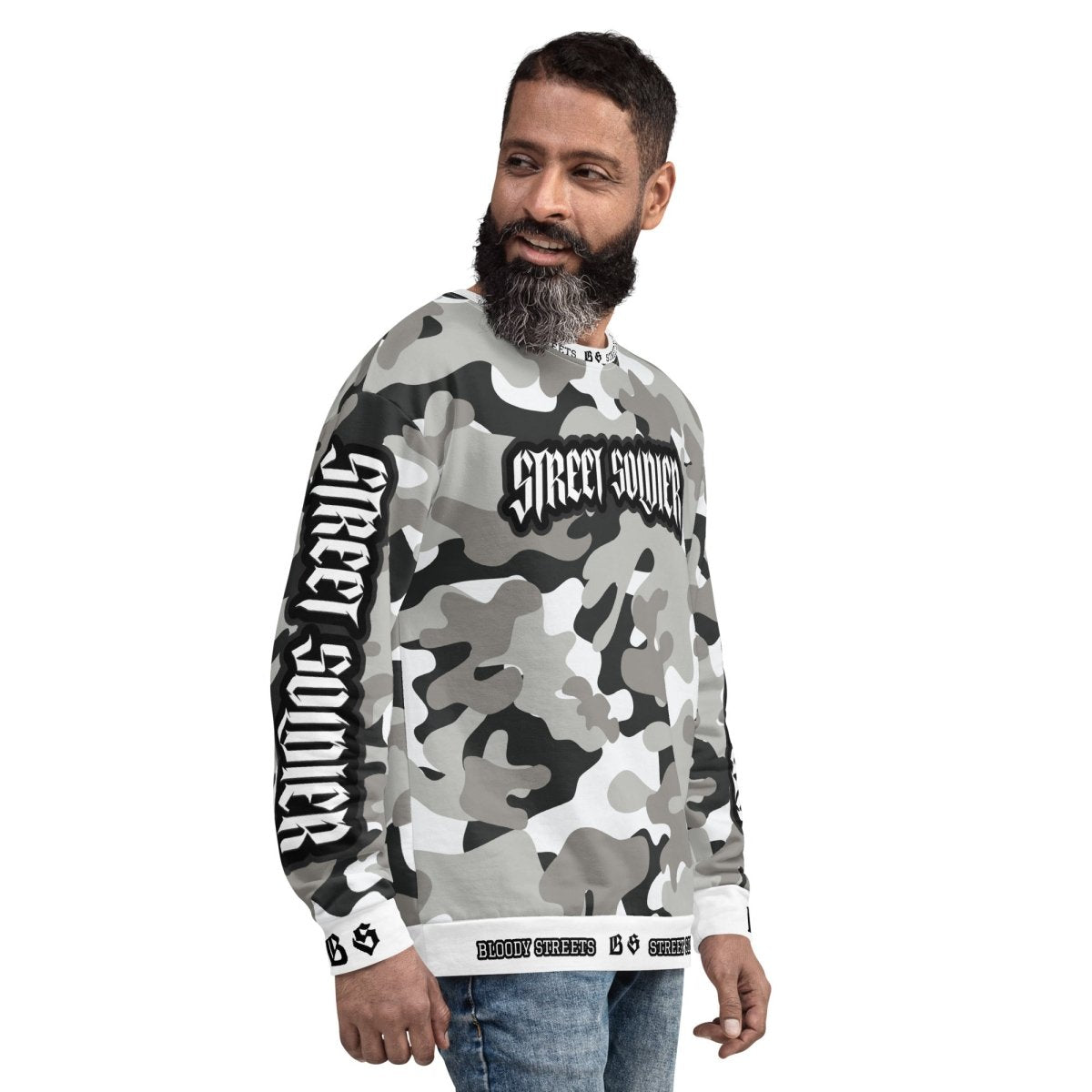 Bloody Camouflage Bull Dog Street Soldier Pullover - BLOODY - STREETS.DE Streetwear Herren und Damen Hoodies, T - Shirts, Pullis