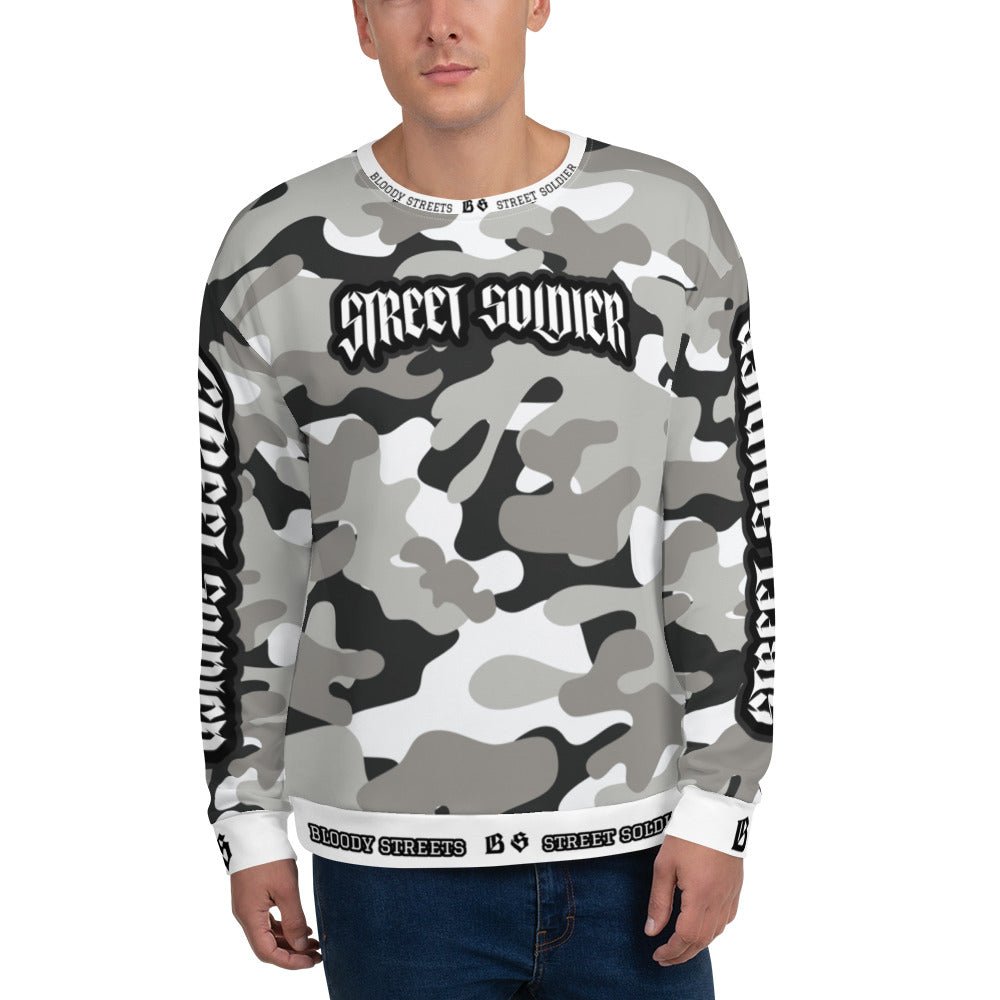 Bloody Camouflage Bull Dog Street Soldier Pullover - BLOODY - STREETS.DE Streetwear Herren und Damen Hoodies, T - Shirts, Pullis