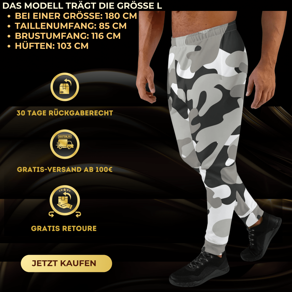 Bloody Streets - Street Soldier Herren-Jogginghose Camou - BLOODY-STREETS.DE Streetwear Herren und Damen Hoodies, T-Shirts, Pullis