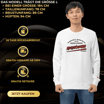 BS CITY Regensburg Crew Member Red "G" Pullover - BLOODY - STREETS.DE Streetwear Herren und Damen Hoodies, T-Shirts, Pullis