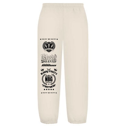 Oversize Fluffy Sweatpants Dead Skull beige - BLOODY - STREETS.DE Streetwear Herren und Damen Hoodies, T-Shirts, Pullis