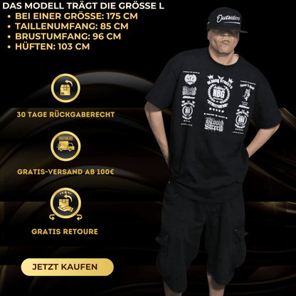 Oversize T-Shirt BS NÜRNBERG - BLOODY - STREETS.DE Streetwear Herren und Damen Hoodies, T-Shirts, Pullis