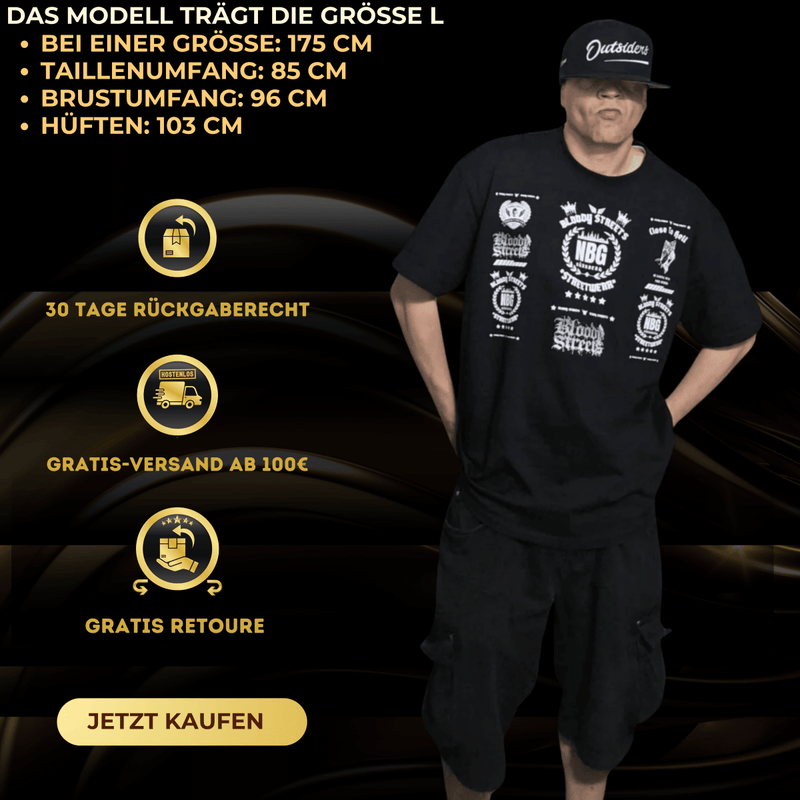 Oversize T-Shirt BS NÜRNBERG - BLOODY - STREETS.DE Streetwear Herren und Damen Hoodies, T-Shirts, Pullis