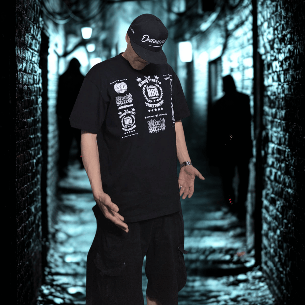 Oversize T-Shirt BS NÜRNBERG - BLOODY - STREETS.DE Streetwear Herren und Damen Hoodies, T-Shirts, Pullis