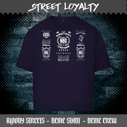 Oversize T-Shirt BS NÜRNBERG - BLOODY - STREETS.DE Streetwear Herren und Damen Hoodies, T-Shirts, Pullis