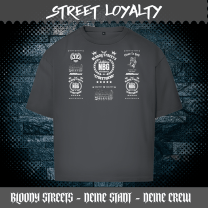 Oversize T-Shirt BS NÜRNBERG - BLOODY - STREETS.DE Streetwear Herren und Damen Hoodies, T-Shirts, Pullis