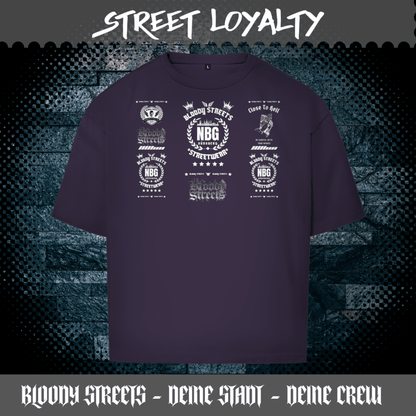 Oversize T-Shirt BS NÜRNBERG - BLOODY - STREETS.DE Streetwear Herren und Damen Hoodies, T-Shirts, Pullis