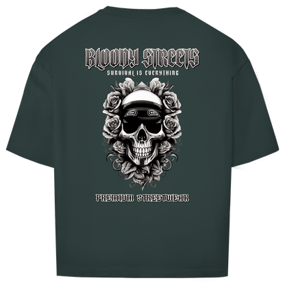 Oversize T-Shirt BS NÜRNBERG - BLOODY - STREETS.DE Streetwear Herren und Damen Hoodies, T-Shirts, Pullis