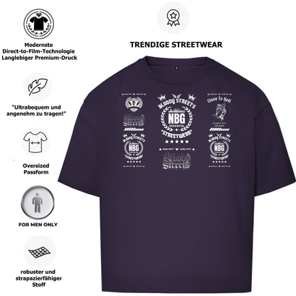 Oversize T-Shirt BS NÜRNBERG - BLOODY - STREETS.DE Streetwear Herren und Damen Hoodies, T-Shirts, Pullis
