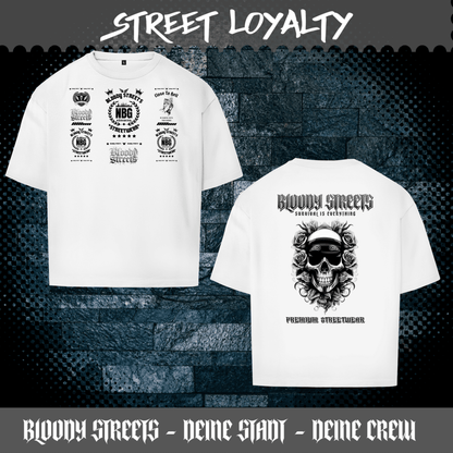 Oversize T-Shirt BS NÜRNBERG - BLOODY - STREETS.DE Streetwear Herren und Damen Hoodies, T-Shirts, Pullis
