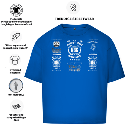 Oversize T-Shirt BS NÜRNBERG - BLOODY - STREETS.DE Streetwear Herren und Damen Hoodies, T-Shirts, Pullis
