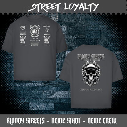 Oversize T-Shirt BS NÜRNBERG - BLOODY - STREETS.DE Streetwear Herren und Damen Hoodies, T-Shirts, Pullis