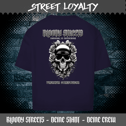 Oversize T-Shirt BS NÜRNBERG - BLOODY - STREETS.DE Streetwear Herren und Damen Hoodies, T-Shirts, Pullis