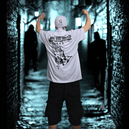 Oversize T-Shirt S.O.S. SAVE OUR STREETS BS - BLOODY - STREETS.DE Streetwear Herren und Damen Hoodies, T-Shirts, Pullis