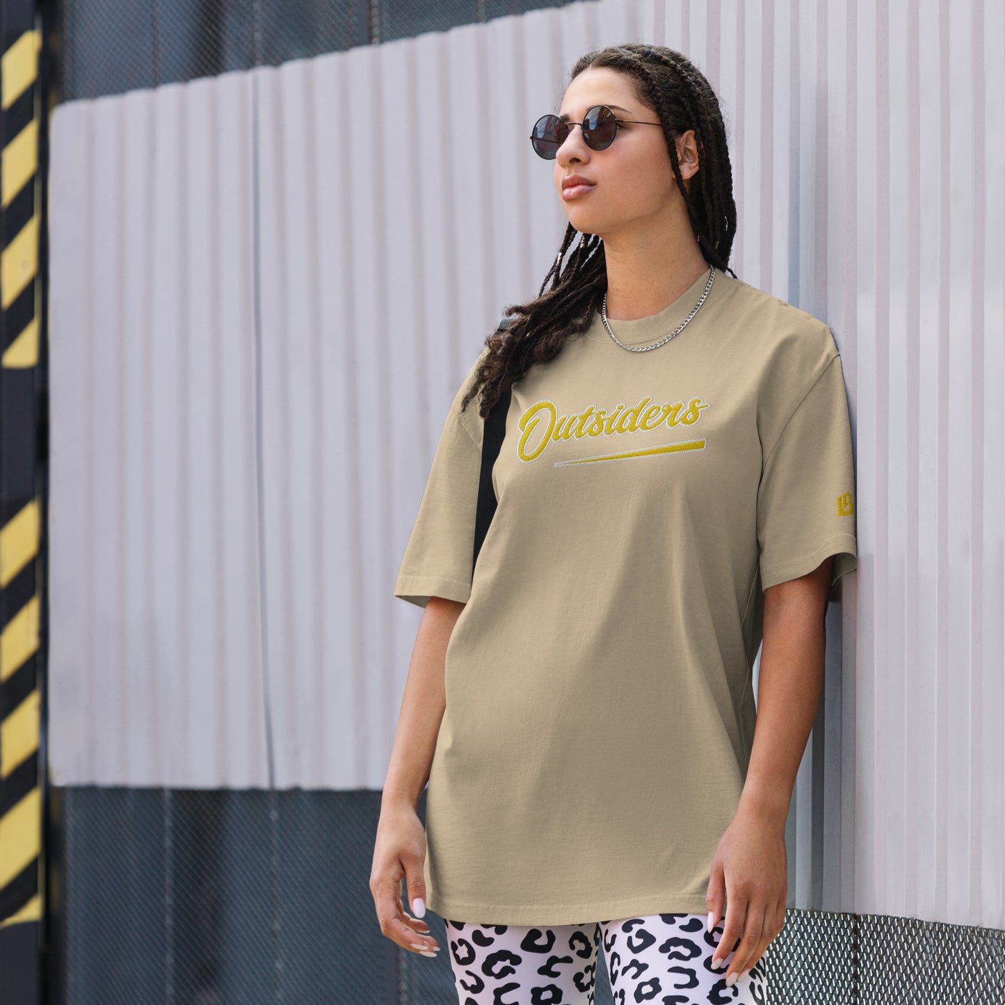 Oversized Streetwear T-Shirt BS - OUTSIDERS Vers. 2 mit verwaschenem Look