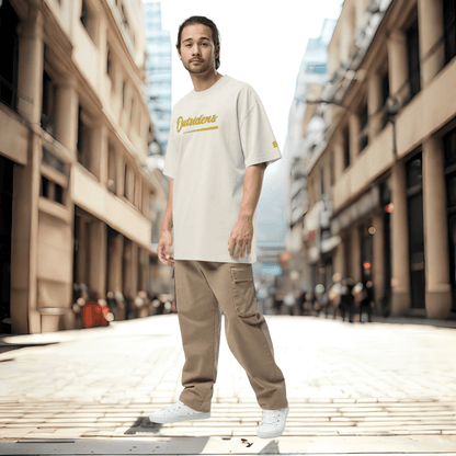 Oversized Streetwear T-Shirt BS - OUTSIDERS Vers. 2 mit verwaschenem Look - BLOODY - STREETS.DE Streetwear Herren und Damen Hoodies, T-Shirts, Pullis