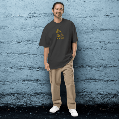 Oversized Streetwear T-Shirt mit verwaschenem Look | S.O.S. SAVE OUR STREETS - BLOODY - STREETS.DE Streetwear Herren und Damen Hoodies, T-Shirts, Pullis