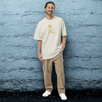 Oversized Streetwear T-Shirt mit verwaschenem Look | S.O.S. SAVE OUR STREETS - BLOODY - STREETS.DE Streetwear Herren und Damen Hoodies, T-Shirts, Pullis
