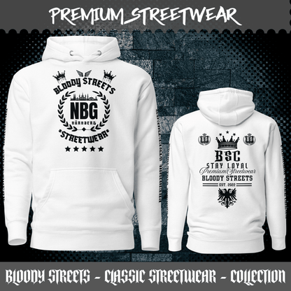 Streetwear Hoodie Bloody Streets NBG - BLOODY - STREETS.DE Streetwear Herren und Damen Hoodies, T-Shirts, Pullis