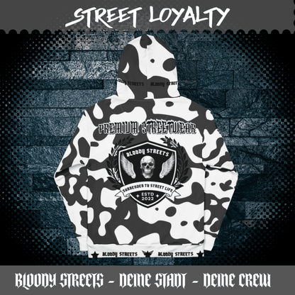 Streetwear Hoodie Bloody Streets NBG - Street Loyalty - BLOODY - STREETS.DE Streetwear Herren und Damen Hoodies, T-Shirts, Pullis
