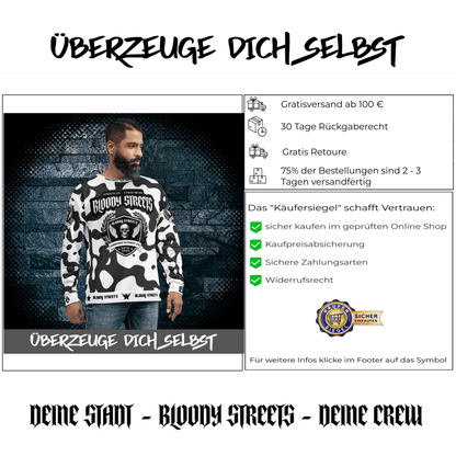 Streetwear Pullover Bloody Streets NBG - Street Loyalty - BLOODY - STREETS.DE Streetwear Herren und Damen Hoodies, T-Shirts, Pullis