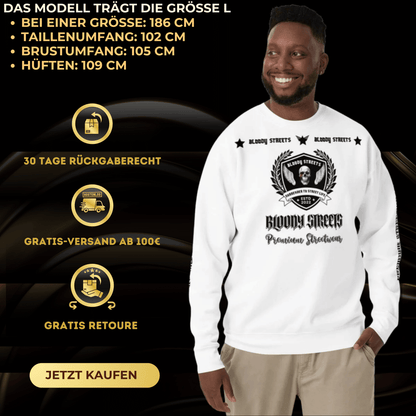 Streetwear Pullover Bloody Streets NBG - Street Loyalty V2 - BLOODY - STREETS.DE Streetwear Herren und Damen Hoodies, T-Shirts, Pullis