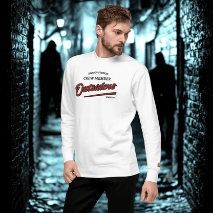 Streetwear Pullover Unisex - BS Outsiders Stickerei - BLOODY - STREETS.DE Streetwear Herren und Damen Hoodies, T-Shirts, Pullis