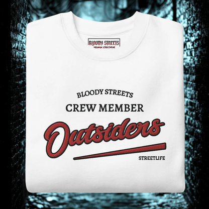 Streetwear Pullover Unisex - BS Outsiders Stickerei - BLOODY - STREETS.DE Streetwear Herren und Damen Hoodies, T-Shirts, Pullis