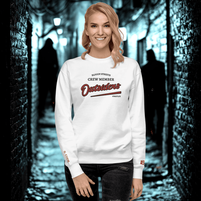 Streetwear Pullover Unisex - BS Outsiders Stickerei - BLOODY - STREETS.DE Streetwear Herren und Damen Hoodies, T-Shirts, Pullis