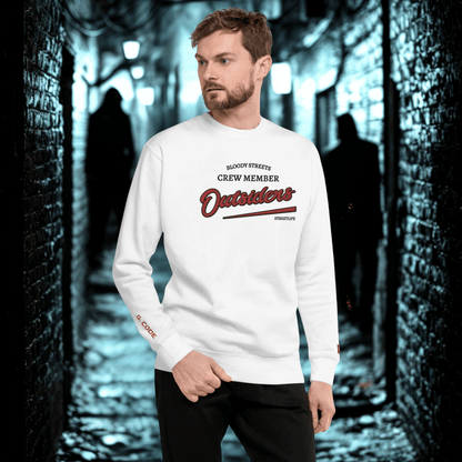 Streetwear Pullover Unisex - BS Outsiders Stickerei - BLOODY - STREETS.DE Streetwear Herren und Damen Hoodies, T-Shirts, Pullis