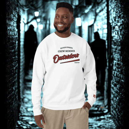 Streetwear Pullover Unisex - BS Outsiders Stickerei - BLOODY - STREETS.DE Streetwear Herren und Damen Hoodies, T-Shirts, Pullis