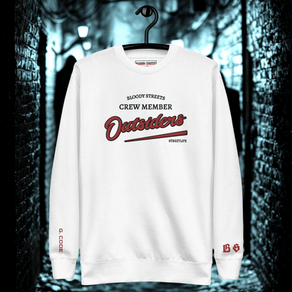 Streetwear Pullover Unisex - BS Outsiders Stickerei - BLOODY - STREETS.DE Streetwear Herren und Damen Hoodies, T-Shirts, Pullis
